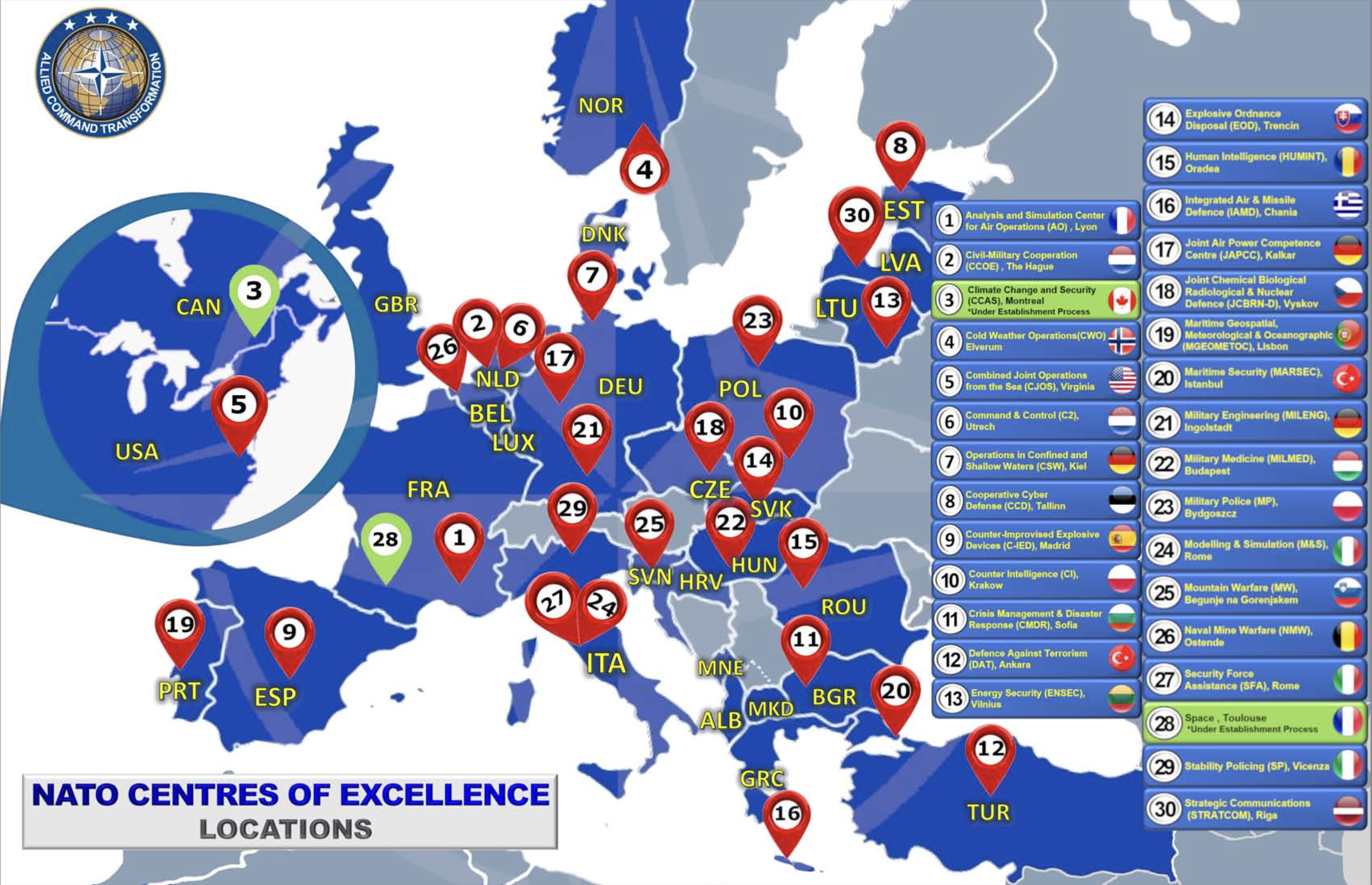 MAPPA COE NATO